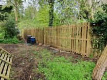 Damaged fencing replaced
