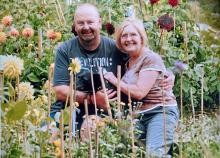 Peter and Ann Wilson - award winners for their wildlife-friendly plot