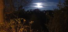 Full moon over allotment
